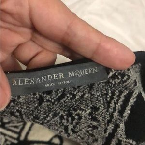 Alexander McQueen fitted pattern dress